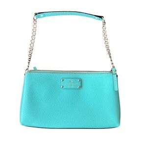 Kate Spade Blue Leather Shoulder Bag with Chain